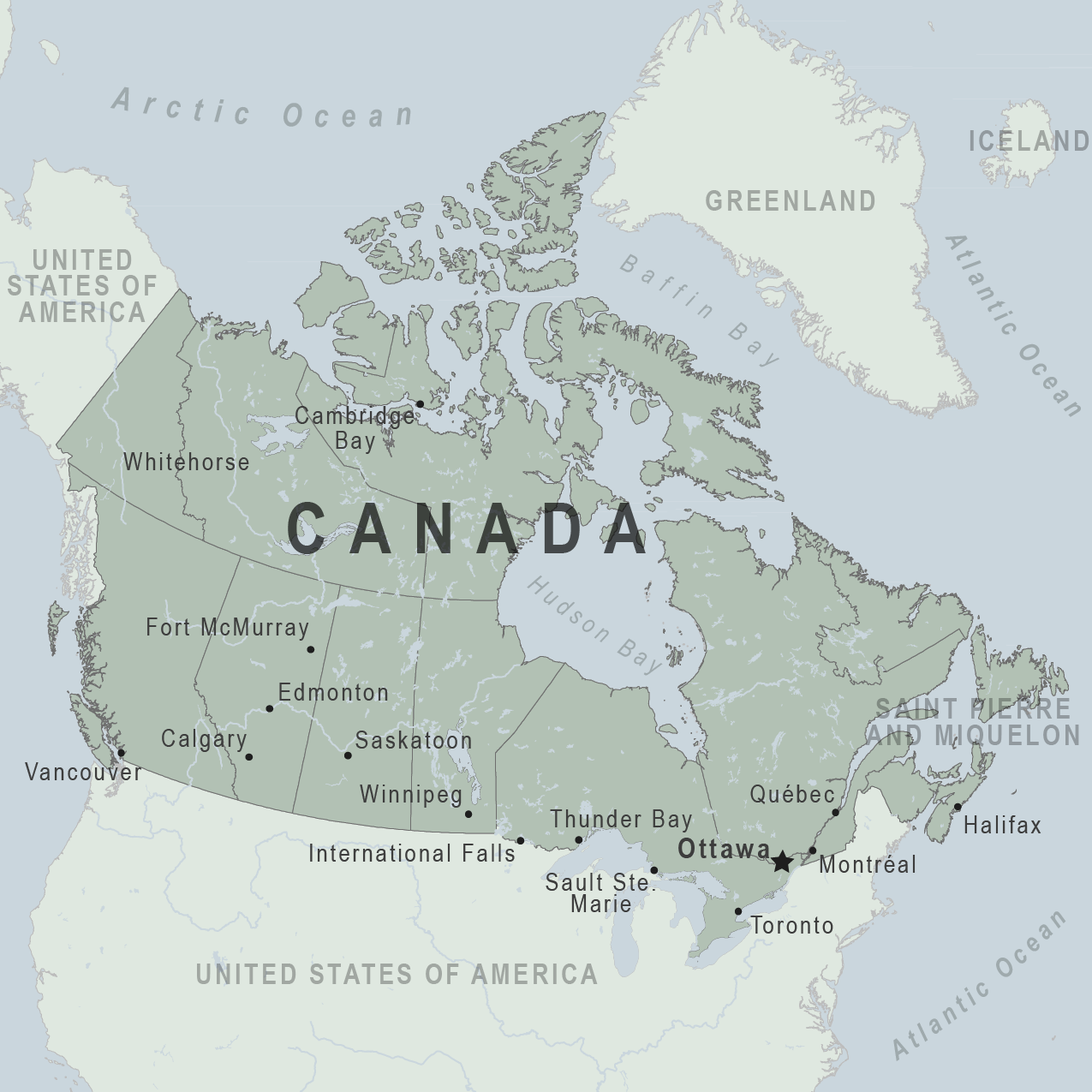 Map Canada