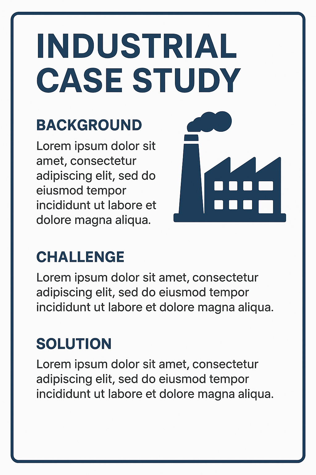 Industrial Case Study